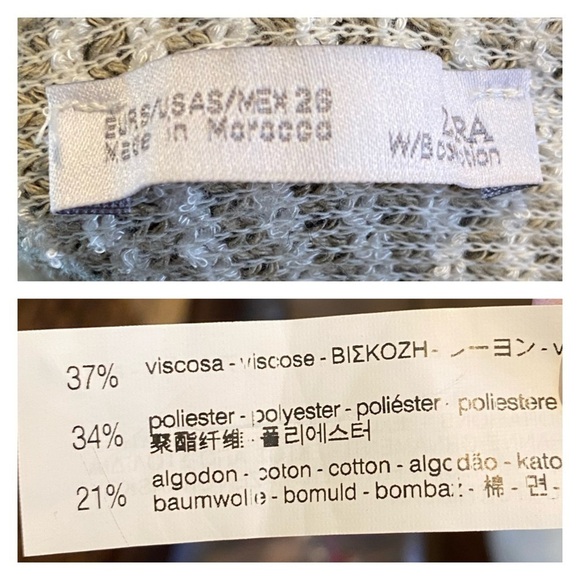 Zara textured stripe gray ruffled sundress - Picture 11 of 11